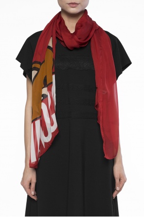 Logo-printed scarf, zdjęcie 2 Logo-printed scarf od Moschino
